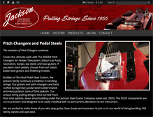 Tablet Screenshot of jacksonsteelguitar.com